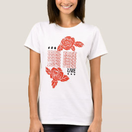 100% Live-frei; grafisches T-Shirt