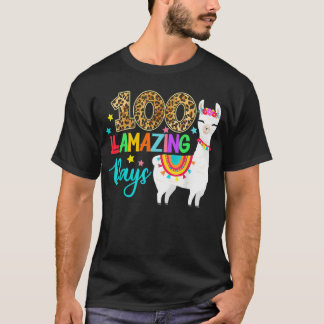 100 Llamazing Days Llama 100. Schultag T-Shirt