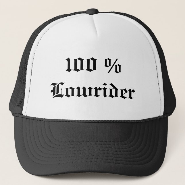 100% Lowrider Truckerkappe (Vorderseite)