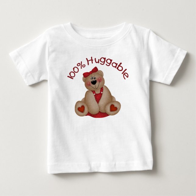 100 % Mädchen Baby T-shirt (Vorderseite)