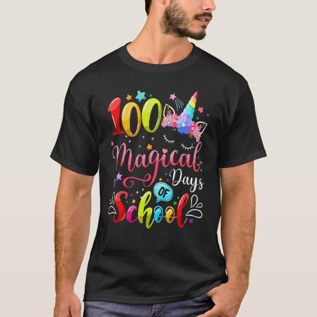 100 Magical Days Of School 100th Day Shirt For Tea (Vorderseite)