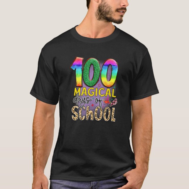 100 Magical Days Of School  Student Teacher  1 T-Shirt (Vorderseite)