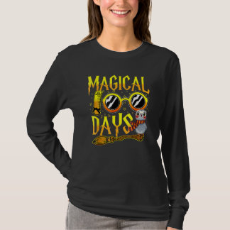 100 Magical Days Wizard 100th Days Of School Teach T-Shirt