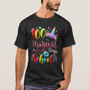 100 Magische Kindertage der Unicorn-Lehrerin der S T-Shirt