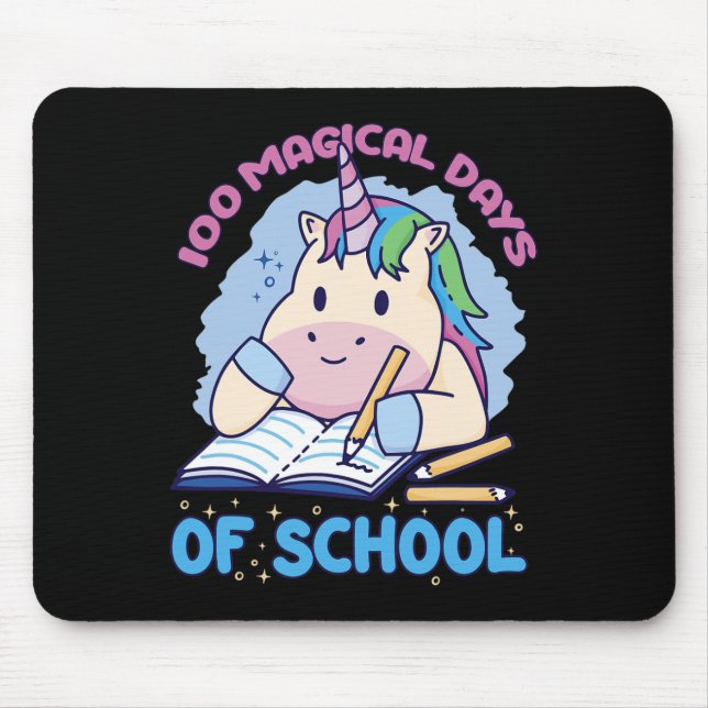 100 magische Schultage 100 Tage Mousepad (Vorne)