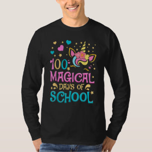 100 Magische Schultage Einhorn 100. Tag Mädchen T-Shirt