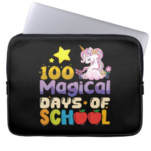 100 magische Schultage Einhorn-Lehrerin Laptopschutzhülle