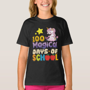 100 magische Schultage Einhorn-Lehrerin T-Shirt