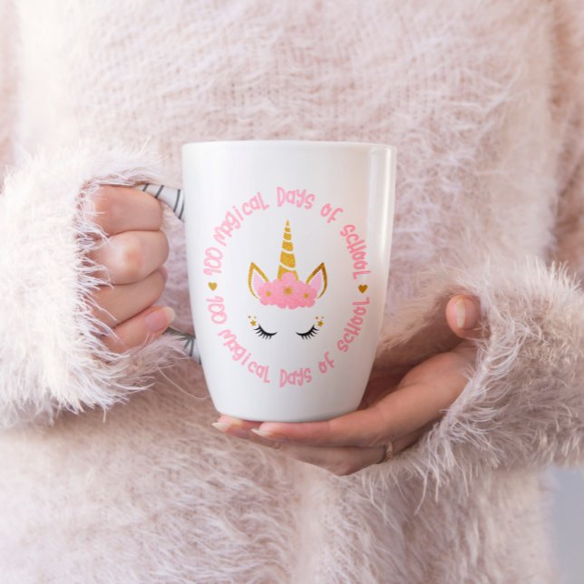 100 magische Schultage Kaffeetasse (Von Creator hochgeladen)