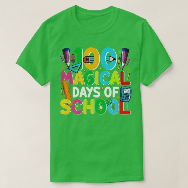 100 Magische Schultage T-Shirt (Design vorne)