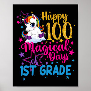 100 magische Tage der 1. Klasse Poster
