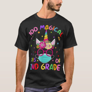 100 Magische Tage der 2. Klasse Schul-Einhorn-Mask T-Shirt