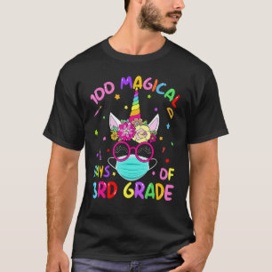 100 magische Tage der 3. Klasse Schule Unicorn Mas T-Shirt