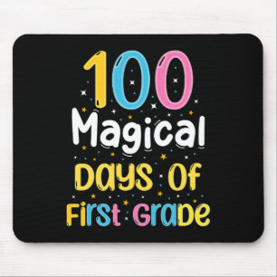 100 Magische Tage der ersten Klasse 100. Schultag Mousepad
