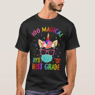 100 magische Tage der ersten Klasse Schule Unicorn T-Shirt