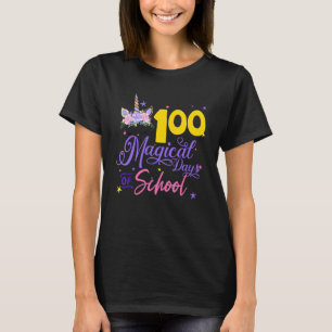 100 magische Tage der Schule Unicorn Lehrer Studen T-Shirt