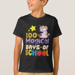 100 magische Tage der Schule Unicorn Lehrer T-Shirt