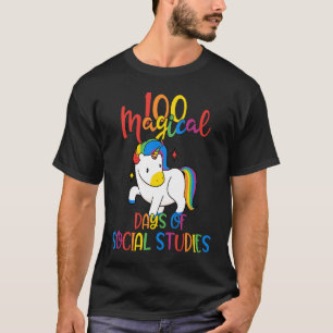 100 Magische Tage der Sozialwissenschaften 100. Ta T-Shirt
