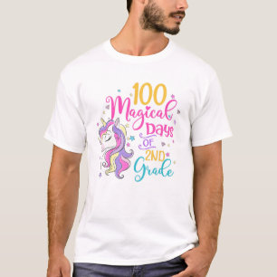 100 magische Tage des 2. Grades Unicorn 100. Tage T-Shirt