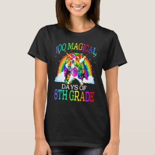 100 magische Tage des 8. Grades Unicorn 100. T-Shirt