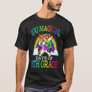 100 magische Tage des 8. Grades Unicorn 100. T-Shirt