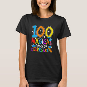 100 Magische Tage Im Kindergarten Student/in Lehr T-Shirt