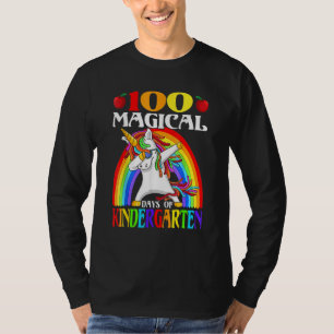 100 Magische Tage Kindergarten-Einhorn 100. Tag T-Shirt