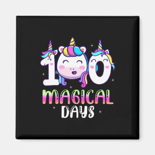 100 magische Tage Mädchen Kinder 100. Schultag Magnet