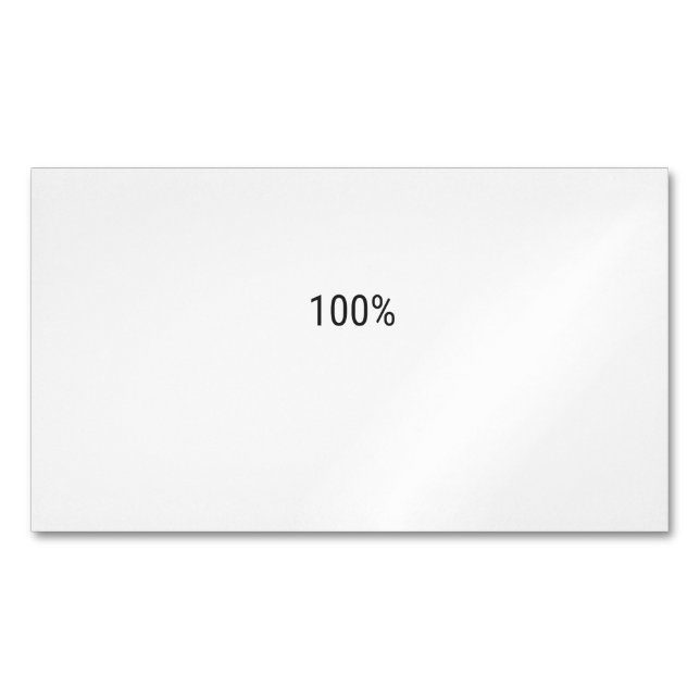 100% MAGNETISCHE VISITENKARTE (Vorderseite)