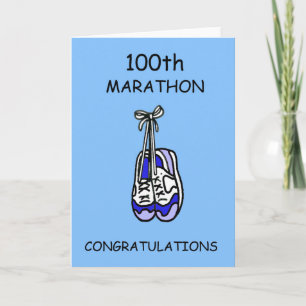 100. Marathon Herzlichen Glückwunsch für Ihn Karte