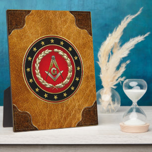[100] Masonic Square and Compasses [3. Grad] Fotoplatte