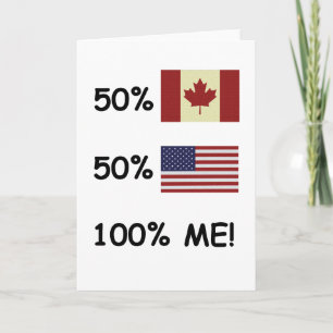100% ME Kanada/Amerikaner Karte