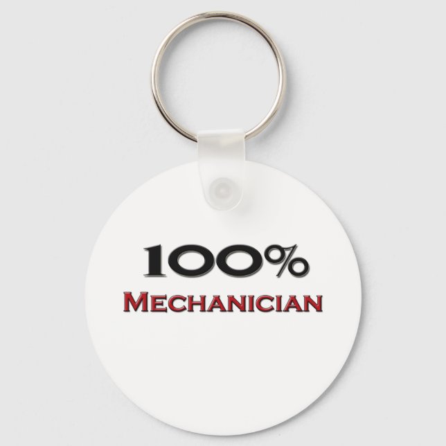 100 % Mechaniker Schlüsselanhänger (Vorderseite)