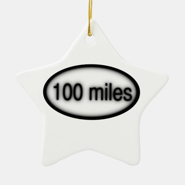 100 Meilen Keramikornament (Vorne)