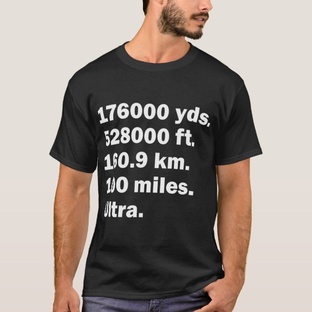 100-Meilen-Rennen Ultra-Marathon Finisher T-Shirt (Vorderseite)