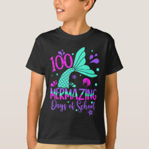 100 Mermazing Days Meerjungfrau 100. Schultag Gir T-Shirt