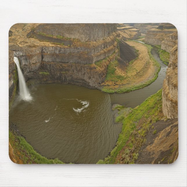 100 Meter hoch Staat Park Palouse Falls in Mousepad (Vorne)