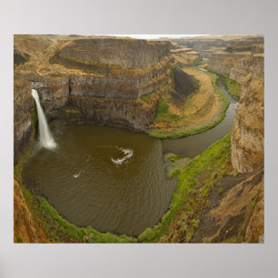 100 Meter hoch Staat Park Palouse Falls in Poster