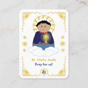 100 Mini Bl. Carlo Holy Cards Visitenkarte