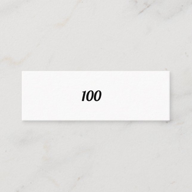 100 MINI VISITENKARTE (Vorderseite)
