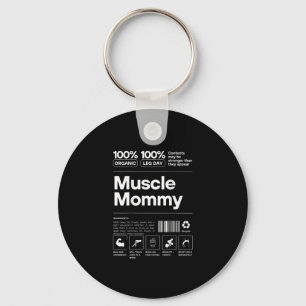 100% Muskel-Mami - Bodybuilding Fitnessstudio Fit  Schlüsselanhänger