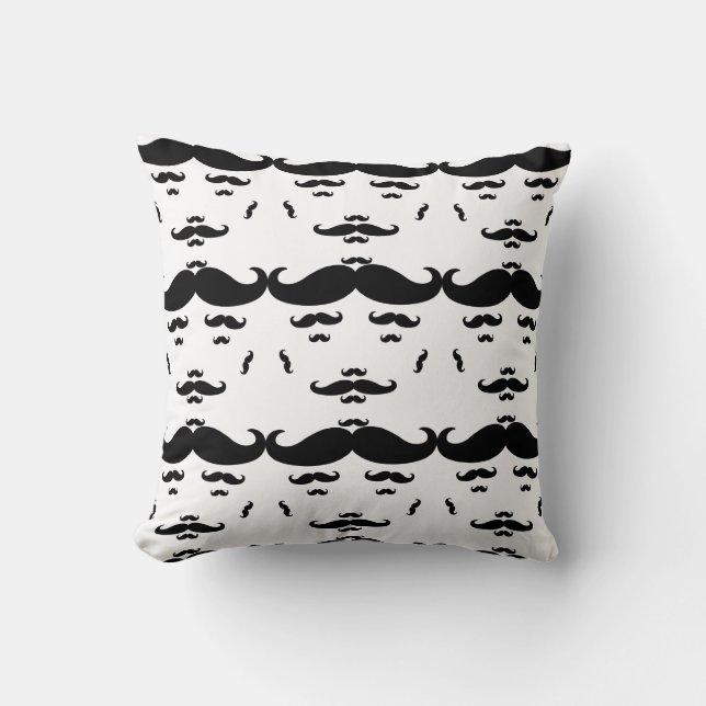 100 % Mustache Kissen (Vorderseite)