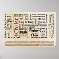 100 Namen von Jesus englische Rechtschreibung