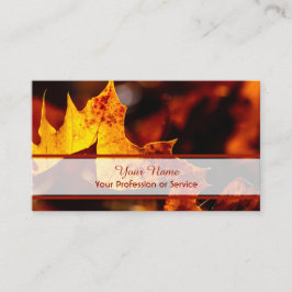 100% naturbelassener Bio Waldstil Visitenkarte