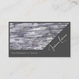 100% natürliche Bio Holzdekoration Visitenkarte