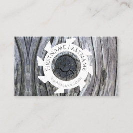 100% natürliche Bio Holzdekoration Visitenkarte