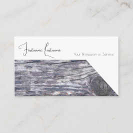 100% natürliche Bio Holzdekoration Visitenkarte