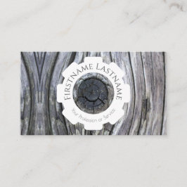 100% natürliche Bio Holzdekoration Visitenkarte