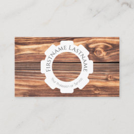 100% natürliche Bio Holzdekoration Visitenkarte