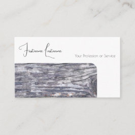 100% natürliche Bio Holzdekoration Visitenkarte